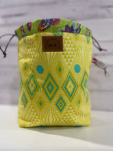 Load image into Gallery viewer, Yarn Pouch with Leather Drawstring