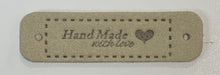 Load image into Gallery viewer, Suede Hand Made Labels