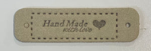 Suede Hand Made Labels