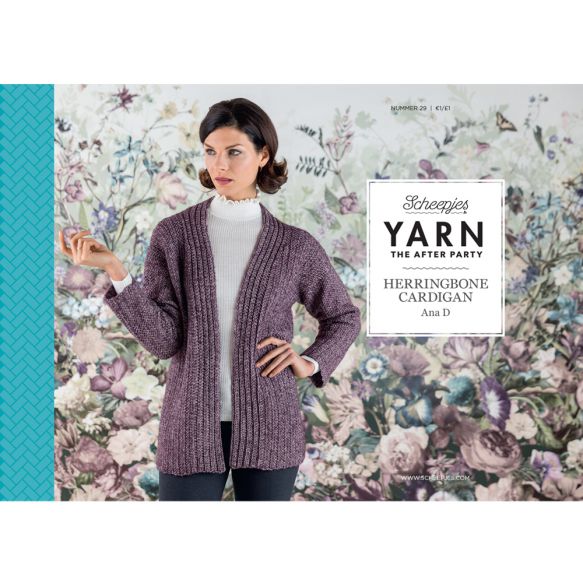 SALE ……..YARN The After Party No.29 Herringbone Cardigan UK Terms